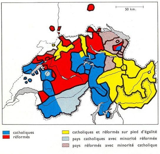 La Réforme dans les cantons suisses au 16eme siècle