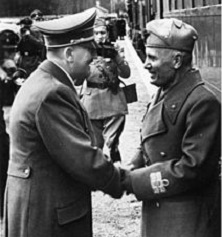 Télégramme de Hitler à Mussolini le 25 avril 1945