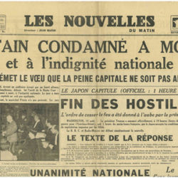 Procès de Pétain  juillet-août 1945