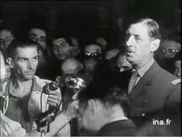 Discours du Général de Gaulle à Paris : 25 août 1944