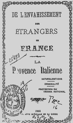 De l’envahissement des étrangers en France (1903)