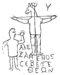 Image illustrant l'article jesus_ane_alexamenos de Clio Texte