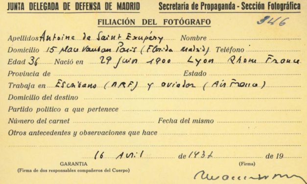 Saint-Exupéry,  reporter de guerre dans  Madrid assiégée