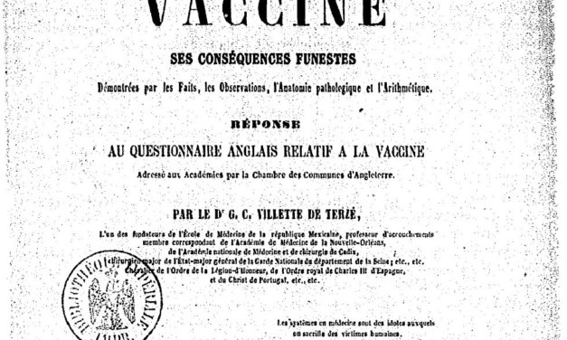 Villette de Terzé, médecin « antivax » en guerre contre la vaccine – 1857