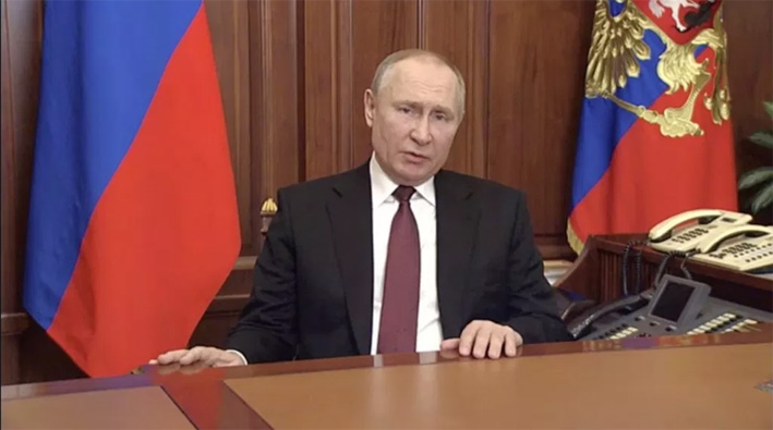 Poutine annonce et justifie l’invasion de l’Ukraine à venir