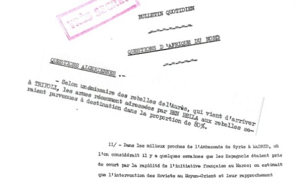 Le renseignement français, l’Afrique du Nord et le monde arabe en 1956