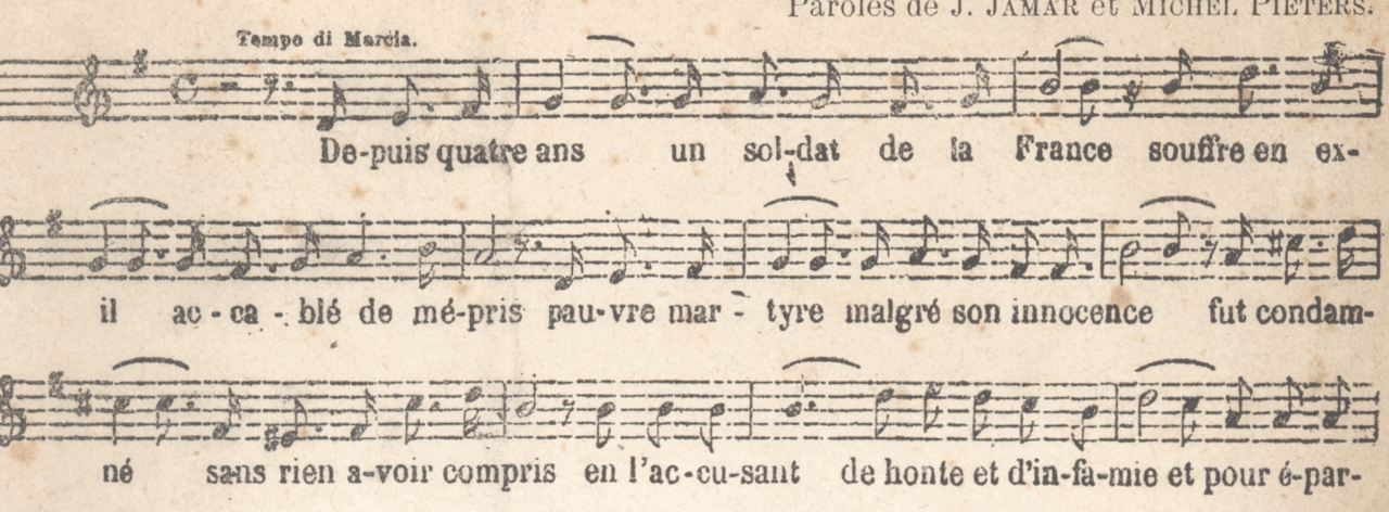 L’Affaire Dreyfus en chanson – Fin XIXème siècle