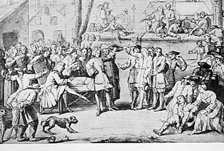 Les réactions à la levée de la milice à Paris en 1743