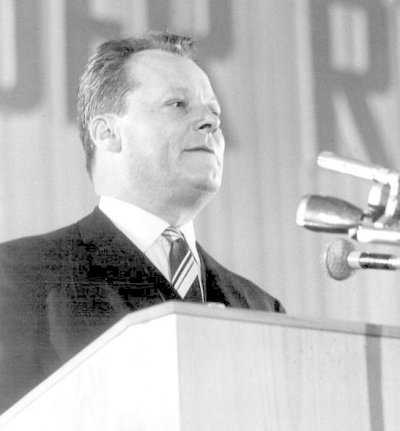 Willy Brandt, maire de Berlin, candidat SPD de 1961 au poste de chancelier