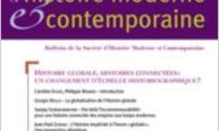 Revue d'histoire moderne et contemporaine, n°54-4bis, 2007.