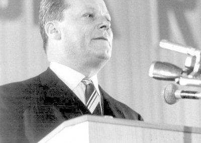 Willy Brandt, maire de Berlin, candidat SPD de 1961 au poste de chancelier